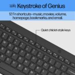HP 330 Wireless Keyboard and Mouse Combo - 2.4 Ghz Wireless USB Receiver - Chiclet Keys, 12 Keyboard Shortcuts - 1600 DPI Multi-Surface Mouse - LED Num Lock, Caps Lock, Scroll Lock (2V9E6AA) - Image 7