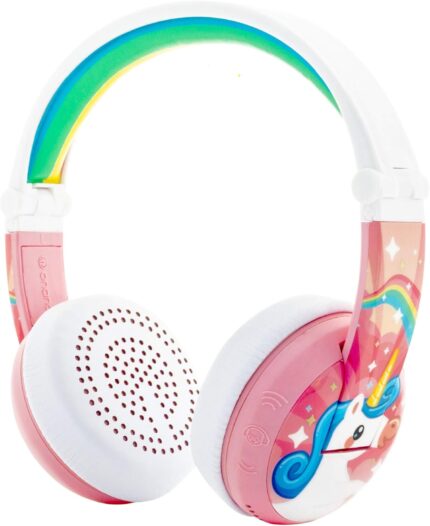 ONANOFF BuddyPhones Wave Waterproof Wireless Bluetooth headphones for Kids, Pink