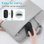 Necomi Wireless Bluetooth Mouse, LED Slim Dual Mode (Bluetooth 5.1 + USB) 2.4GHz Rechargeable Silent Bluetooth Wireless Mouse, Computer Mice with USB Receiver(Black) - Image 7