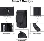 Phone Pouch,Cell Phone Holster, Multi-Purpose Phone Belt Pouch,Tactical Phone Case Tool Holder, Molle Cell Phone Pouch Carrying Case, Men’s Waist Pocket for Hiking, Camping, Belt Pouches for Men - Image 4