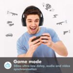 Srhythm NC25 Active Noise Cancelling Headphones Bluetooth 5.3, ANC Stereo Headset Over-Ear with Hi-Fi,Mic,50H Playtime,Voice Assistant,Low Latency Game Mode - Image 6