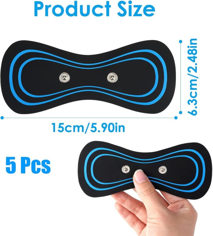 Qinsky Patches Massagers, 5PCS Cervical Massage Pad for Neck, Shoulder, Back, Waist, Arms, Legs - Mini Lymphatic Massager - Image 2