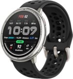 Amazfit Active 2 Smart Watch 44mm, GPS Maps with Direction, Fitness Tracker, 10 Day Battery, Sleep Monitor, 160+ Sport Modes, Water Resistant, for Android & Apple iPhone, Black Silicone