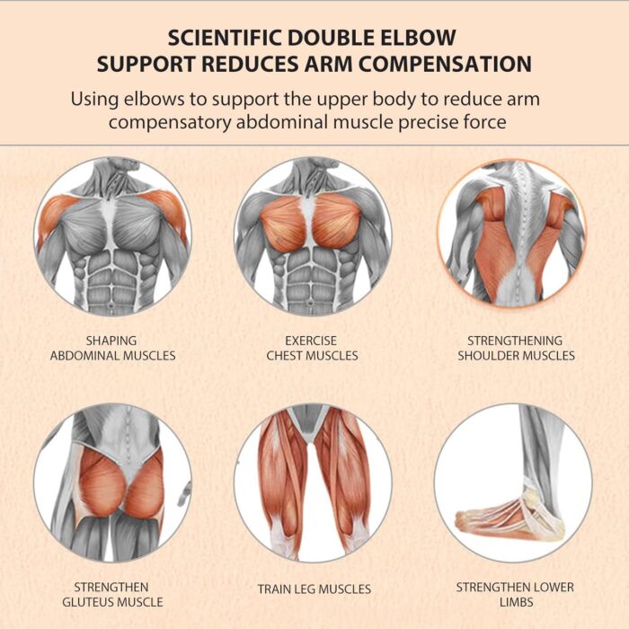 Uota Elbow Support Automatic Rebound Abdominal Wheel，Ab Roller for Abdominal Exercise Machine，Abs Workout Equipment，Dolly Core Strengthening Trainer Fitness Belly Training - Image 2