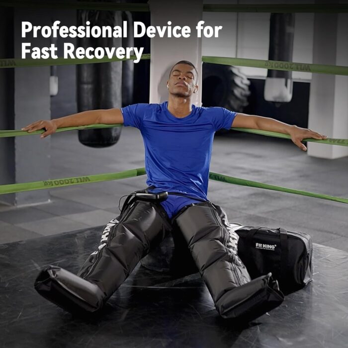 FIT KING Air Compression Recovery System, Full Leg & Foot Compression Massage Boots for Blood Circulation and Fast Recovery, Enhance Sports Performance (Medium) - Image 2