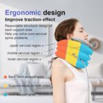 Angju Neck Stretcher with Neck Brace, Cervical Traction Device, Neck Pain Relief Tool, Adjustable Inflatable Cervical Brace,Home Use Neck Decompression Device New Technology Breathable Fabric - Image 3