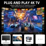 2024 Newest Retro Game Stick – 20,000+ Classic Video Games, 64GB Plug & Play Console with 52 Emulators, Dual 2.4GHz Wireless Controllers, 4K HDMI Output for TV - Image 8