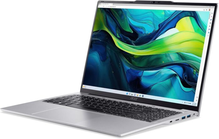 Acer Aspire Lite AL16 Laptop 13th Gen Intel Core i5-1334U 10 Cores Upto 4.6GHz/8GB DDR5 RAM/512GB SSD Storage/Intel Iris XE Graphics/16" WUXGA IPS SlimBezel Display/Win 11 Home/WiFi-6//Pure Silver - Image 4