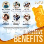 JOYLI Nutrition L Tyrosine Gummies - Organic L-Tyrosine 1000mg Focus Supplement for Mood Boost, Memory & Energy Levels - All-Natural & GelatinFree L- Tyrosine Calm Gummies - Vegan, Gluten-Free - Image 2