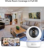 EZVIZ C6N Baby Monitor Security Camera, 1080p WiFi Camera, Surveillance Camera CCTV for Home with Night Vision, 360° Coverage Smart Tracking, Motion Detection, Two-Way Audio, H.264, Works With Alexa - Image 3