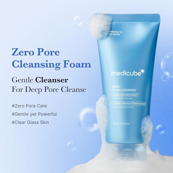 medicube Zero Foam Cleanser for Sensitive Skin - Sebum Control, Moisture Balance, and Pore Minimization | Korean Skincare - Image 2