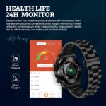 FILIEKEU 1.3in Full Touch Screen IP67 Waterproof Stainless Steel Men's Activity Fitness Tracker Smartwatch - Image 5