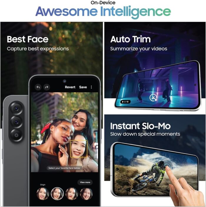 Samsung Galaxy A56 5G (Awesome Olive, 12GB, 256GB) | Awesome Intelligence: Circle to Search, Intelligent Editing | Awesome 6 OS & 6 Years Security Updates | IP67- International - Image 6