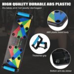 Push Up Board 9 in 1 Home Workout Equipment Multi-Functional Pushup Bar System Fitness Floor Chest Muscle Exercise Professional Equipment Burn Fat Strength Training Arm - Image 2