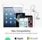 MEE audio M6 Sweatproof Sports Wired In Ear Headphones Corded Earphones Earbuds with 3.5mm Plug and Memory Wire Earhooks Clear, Earphone-M6CL-MEE, M6-CL, 48 Inches - Image 4