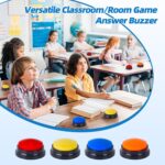 4 Pack Portable AAC Communication Devices for Autism Individuals with Communication Difficulties, Communication Device for Nonverbal Kids, Voice Recording Buttons for Schools, Home, Treatment Courses - Image 6