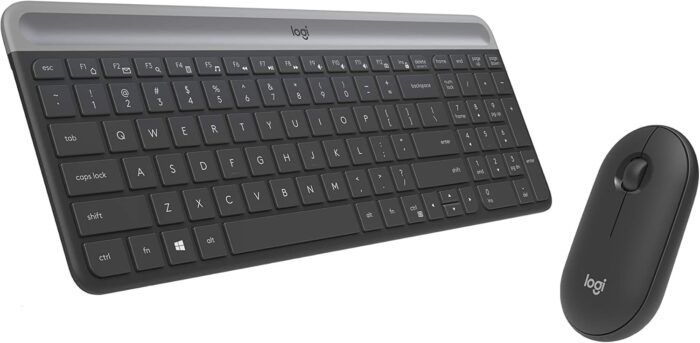 Logitech MK470 Wireless Keyboard and Mouse Combo for Windows, USB 2.4GHz Receiver, 12 FN Keys, Minimalist and Stylished, for Windows 10,11 or Later, Works with Surface - Black - Image 5