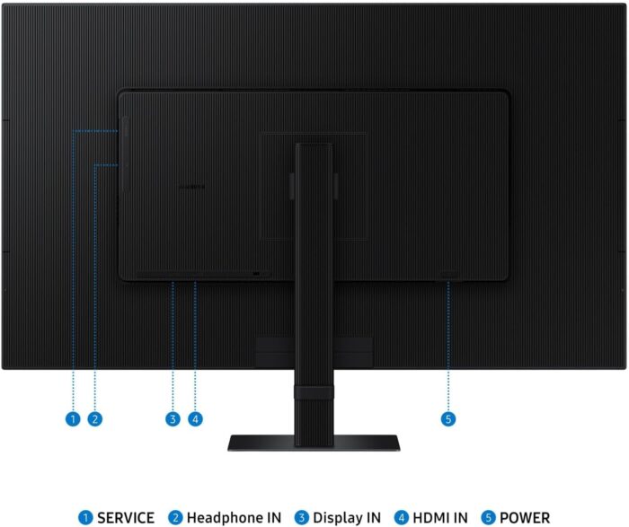 Samsung 32" ViewFinity S7 4K Monitor, UHD resolution, 60 Hz Refresh Rate, 5ms Response Time, HDR10, Easy Setup Stand - LS32D706EAMXUE - Image 5