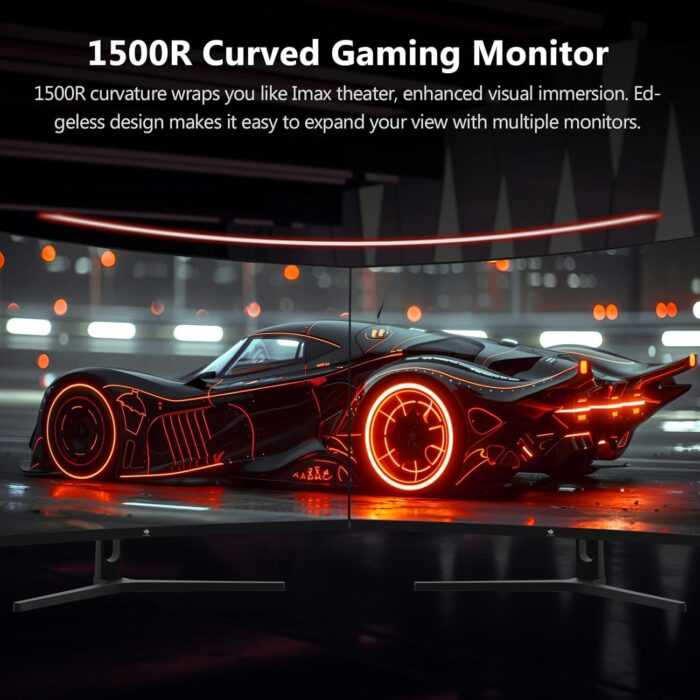 Z-EDGE 32-inch Curved Gaming Monitor - 16:9 Full HD 1920x1080, 240Hz High Refresh Rate, 1ms Ultra - Fast Response Time, Frameless, AMD FreeSync Premium - DisplayPort & HDMI Ports UG32P - Image 4