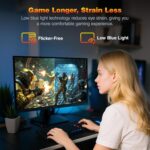 KOORUI Gaming Monitor 25-inch, 170Hz FHD 1080p Computer Monitor, 1ms GTG, Adaptive G-Sync, FreeSync Premium, 3 Sides Frameless, HDMI x 2, DisplayPort, Black, 25E3A - Image 11