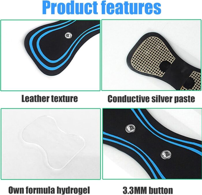 Qinsky Patches Massagers, 5PCS Cervical Massage Pad for Neck, Shoulder, Back, Waist, Arms, Legs - Mini Lymphatic Massager - Image 4