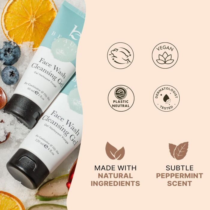 Face Wash - USA Made with Natural & Organic Ingredients, Facial Cleanser for Acne Prone, Combination and Oily Skin, Non Toxic Face Wash for Sensitive Skin, Gentle Face Cleanser for Women & Men - Image 4