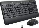 Logitech MK540 Wireless Keyboard and Mouse Combo for Windows, 2.4 GHz Wireless with Unifying USB-Receiver, Wireless Mouse, Multimedia Hot Keys, 3-Year Battery Life, PC/Laptop - Black
