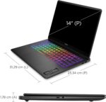 OMEN Transcend Laptop 14-fb0002ne, Intel Core Ultra 9-185H, 14" 3K 120Hz OLED Display, 32GB LPDDR5 RAM, 1TB SSD, 8GB NVIDIA® GeForce RTX™ 4070, Eng/Ar KB, Win11, Shadow black [9V8S7EA] - Image 2