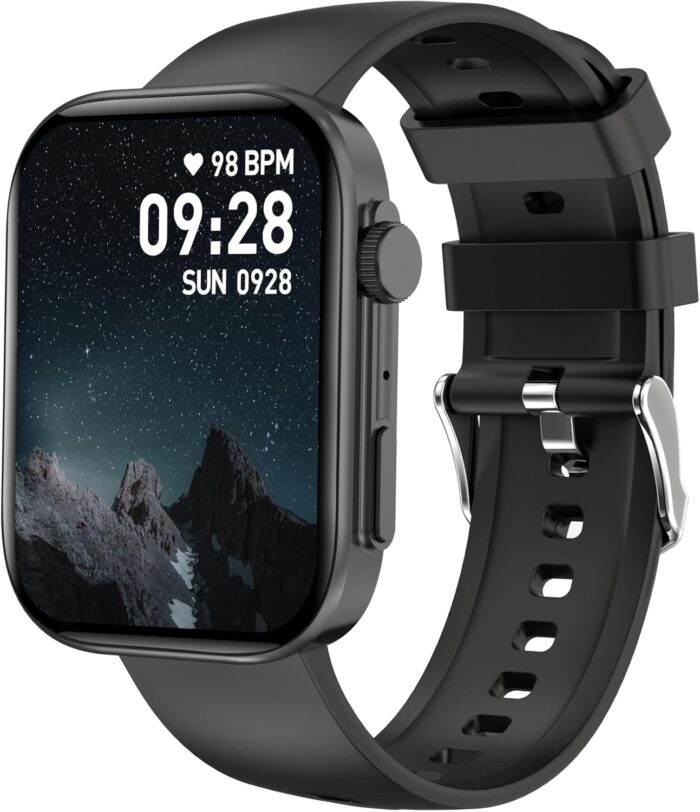 BRIBEJAT Smart Watch for Men Women (Make/Answer Call), HD 2.01” Smartwatch Waterproof, Fitness Tracker Pedometer SpO2/Heart Rate/Sleep Monitor, Compatible with iPhone Samsung Huawei Android Phone