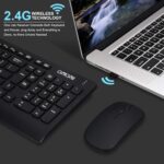 CHONCHOW Wireless Keyboard and Mouse Combo, 2.4GHz Portable Rechargeable Keyboard and Mouse,Ultra-Thin 3 Levels Mice for for Computer PC Laptop Desktop Windows Mac Notebook (Black,local) - Image 5