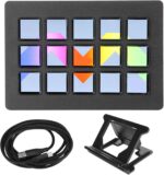 Bewinner LCD Custom Keyboard for - Studio Controller with 15 Macro Keys, Software Macro Keyboard Actions in Apps Support Hotkey for YouTube, Twitch, OBS - Image 7