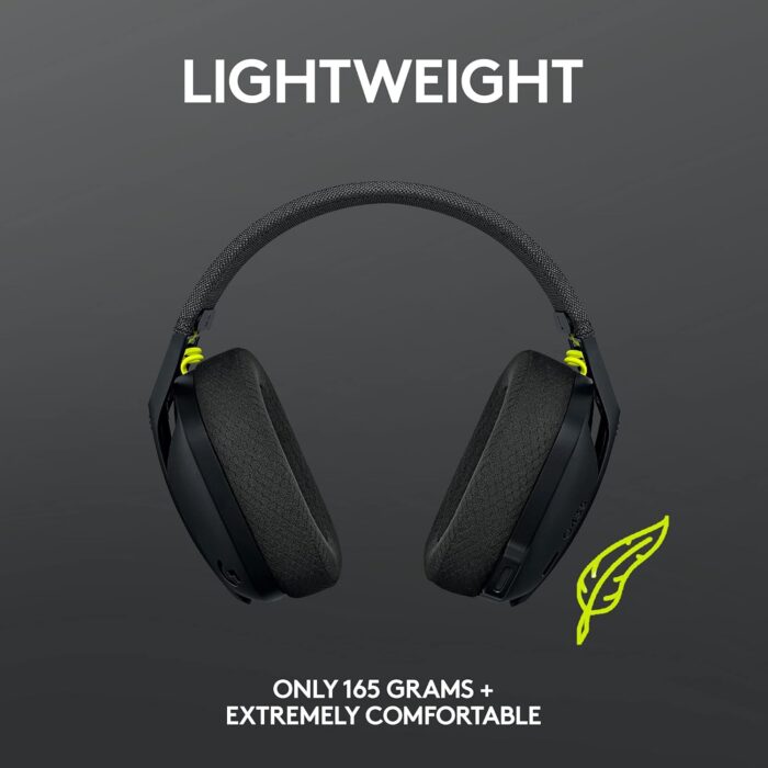Logitech G435 Lightspeed & Bluetooth Wireless Gaming Headset - Ultra Lightweight 165G Over-Ear Headphones, Built-In Mics, 18H Battery, Compatible With Dolby Atmos, Pc, Ps4, Ps5, Mobile - Black - Image 5