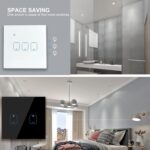 Matter Smart Light Switch, Smart WiFi Light Switches Compatible with Apple Home/Google Home/Alexa/Siri,2.4G Only, Neutral Wire Needed (3 Gang, White) - Image 7