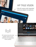 HP 14s Laptop with 14" Diagonal HD Touch Screen Display - Intel Pentium Silver N5030 Processor - Intel UHD Graphics- Backlit keyboard - 8GB DDR 4 Ram - 512GB NVMe SSD Win 11 - Rose Gold - Image 7