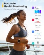 Fitpolo Smart Watch for Men Women with Bluetooth Call, Alexa Built-in 1.8" Blood Oxygen Heart Rate Sleep Fitness Watch, 105+ Sports Modes Smartwatch, Activity Tracker for Android iOS Phone - Image 3
