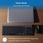 CREATMOR Wireless Keyboard and Mouse Arabic/English,Ultra Thin Design Keyboard and Mouse 2.4G with USB A & Type C Receiver Wireless Keyboard and Mouse Combo For Windows MAC Arabic/English - Image 5