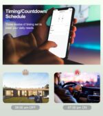 iMiNi Tuya Smart Wifi Touch Light Wall Switch 170-240V with Alexa Google Home (3 Gang, White) - Image 4