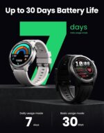 Haylou Solar Neo HF008 Smart Watch, 1.53" HD Display, Smart Message Notifications, Health Monitoring, Bluetooth 5.3 Connection, 150+ Watch Faces, 127 Workout Modes and 7 Days Long Battery Life - Black - Image 8