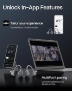 SHOKZ New OpenRun Pro 2 - Open-Ear, Bone Conduction Sport Headphones - with Headband - Sweat Resistant, Workout Headphones - Secure, Wireless, Comfortable Fit-Deep Bass and Smart Mic App - Image 9