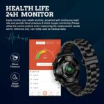 LIGE Smart Watch for Men, Bluetooth Calls Voice Chat Fitness Tracker with Blood Pressure Heart Rate Sleep Monitor,1.3" Full Touch Screen Activity Trackers IP67 Waterproof Pedometer for iOS Android - Image 4