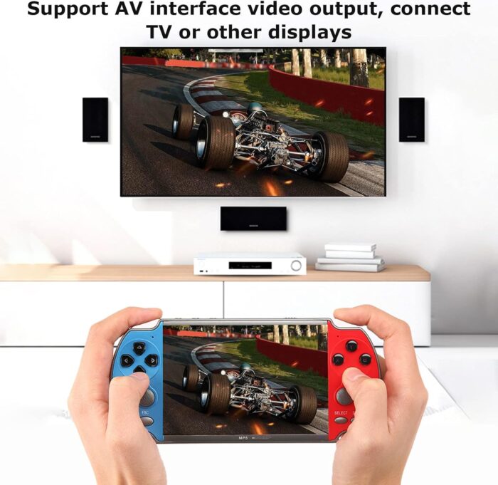 Morelian X7 4.3 Inch Video Game Console Handheld Game Players Double Rocker 8GB Memory Built in 1000 Games MP5 Game Controller TV Output - Image 6