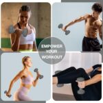 Allure Sphere Neoprene Dumbbell Set For Home Gym Exercise - Anti Slip Fitness Equipment For Pilates, Cardio, Training - Anti Sweat Hex Dumbbells in 1Kg 2Kg 3Kg 4Kg 5Kg In Pair - Image 2