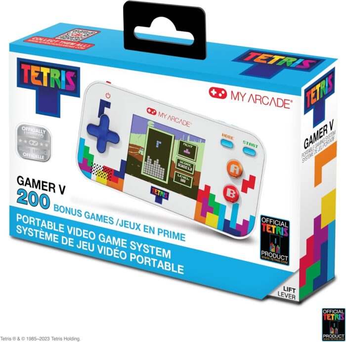 My Arcade Tetris Gamer V: Portable Video Game Sytem with 201 Games, 2.5″ Full Color Screen, Pocket Size