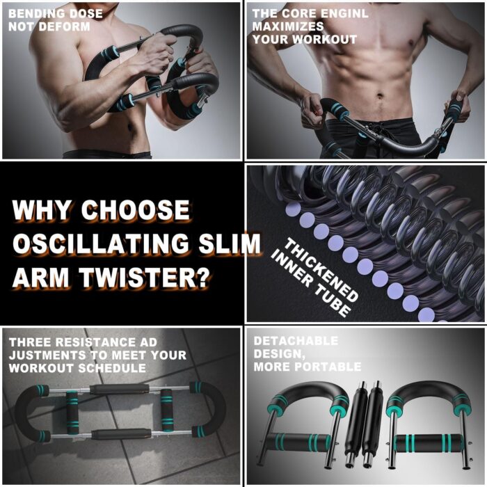 Last page® Arm Trainer, Adjustable Chest Workout Equipment, Arm Trainer for Men, Chest Trainer for Men, Shoulder Muscle Training, Portable Spring Resistance Home Fitness Equipment - Image 4