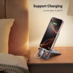 UGREEN Cell Phone Stand Portable Mobile Stand Adjustable iPhone Holder for Desk Foldable Adjustable Viewing Angle Stable Alloy Metal Mobile Holder Fit for All Phones iPhone 16 Pro Max S25 Ultra - Image 6