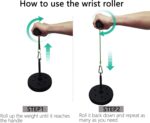 Morwealth Forearm Wrist Roller Blaster Exercise Trainer Weight-Bearing Wider Nylon Straps Arm Strength Training Fitness Equipment Anti-Slip Home Gym Workout - Image 5