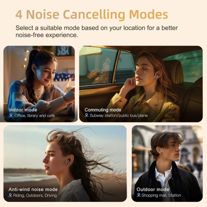 QCY MeloBuds Pro Adpative Active Noise Cancelling Wireless Earbuds, Reduce Noise by Up to 99%, Wireless LDAC Hi-Res Audio Bluetooth 5.3 Earphones, 34H Playtime, Comfortable Fit, Custom EQ via App - Image 3
