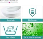 ONEDONE Bedpan for Women Men Elderly Female Male Bedridden Patient Hospital Home Bed Pan Emergency Device (White) - Image 6