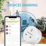 Tichondrius WiFi Smart Plug, 4 Pack 16A Smart Outlet Plug Socket Compatible with Alexa, Mini Socket with Remote Control & Voice Control with Electricity Statistics Timer Function, No Hub Required - Image 5