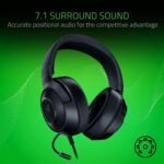 Razer Kraken X Lite Ultralight Gaming Headset: 7.1 Surround Sound - Lightweight Aluminum Frame - Bendable Cardioid Microphone - for PC, PS4, PS5, Switch, Xbox One, Xbox Series X & S, Mobile - Black - Image 3